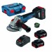 BOSCH GWS 18V-10 PSC Akumulatorowa szlifierka kątowa, 2x 5,0Ah 06019G3F0D