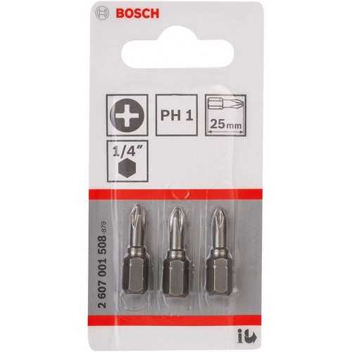 BOSCH Końcówka wkręcająca Extra Hart PH 1, 25 mm 2607001508