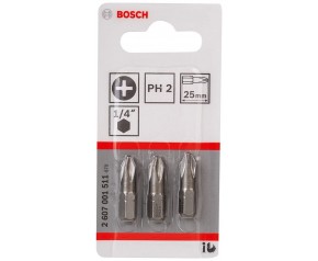 BOSCH Końcówka wkręcająca Extra Hart PH 2, 25 mm 2607001511