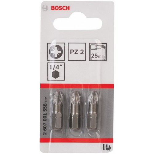 BOSCH Końcówka wkręcająca Extra Hart PZ 2, 25 mm 2607001558