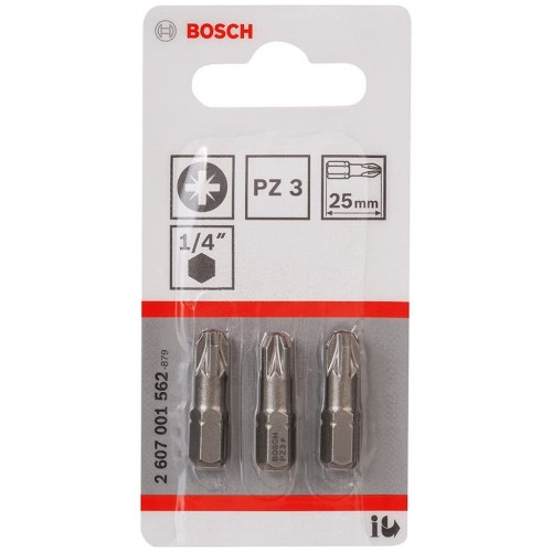 BOSCH Końcówka wkręcająca Extra Hart PZ 3, 25 mm 2607001562