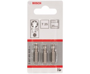 BOSCH Końcówka wkręcająca Extra Hart T25, 25 mm 2607001615