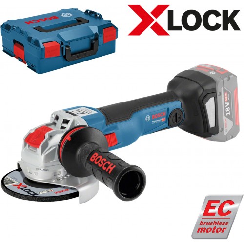 BOSCH GWX 18 V-10 C Aku szlifierka kątowa X-LOCK, 125 mm, bez baterii 06017B0200