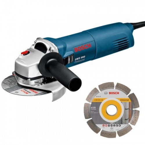 BOSCH GWS 1000 Szlifierka kątowa + tarcza diamentowa 060182880A