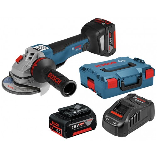 BOSCH GWS 18V-10 PC Akumulatorowa szlifierka kątowa, 2x 5,0 Ah 06019G3E0D BOSCH GWS 18V-10 PC Akumulatorowa szlifierka kątowa, 2x 5,0 Ah 06019G3E0D