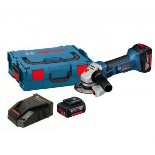 BOSCH GWS 18-125 V-LI 2x18V/4,0Ah, Akumulatorowa szlifierka kątowa, 060193A30B