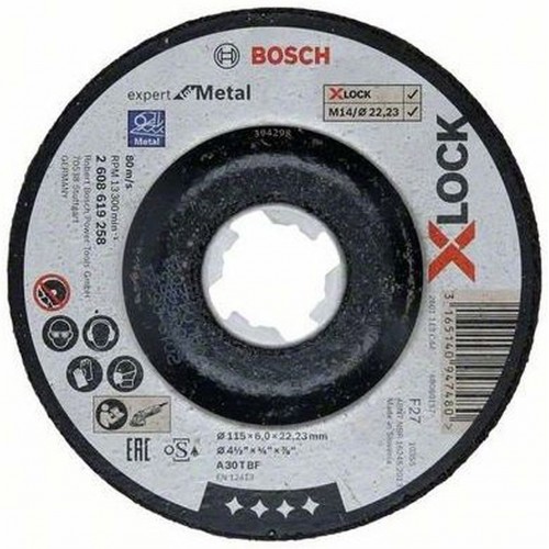 BOSCH X-LOCK Expert for Metal Tarcza tnąca wygięta, 115×6×22,23mm 2608619258