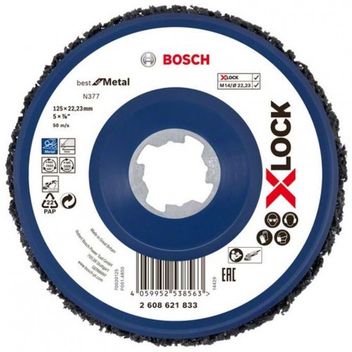 BOSCH X-LOCK N377 Metalowa tarcza ścierna 125x22, 23mm, 2608621833