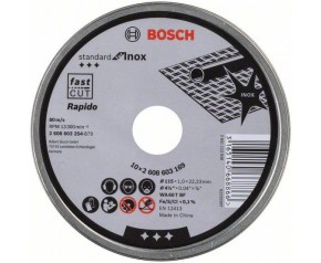 BOSCH Standard for Inox Rapido Tarcza tnąca prosta, 115x1mm 2608603254