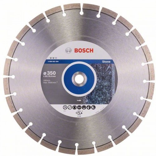 BOSCH Diamentowa tarcza tnąca Expert for Stone 350 x 20,00+25,40 x 3,2 x 12 mm 2608602594