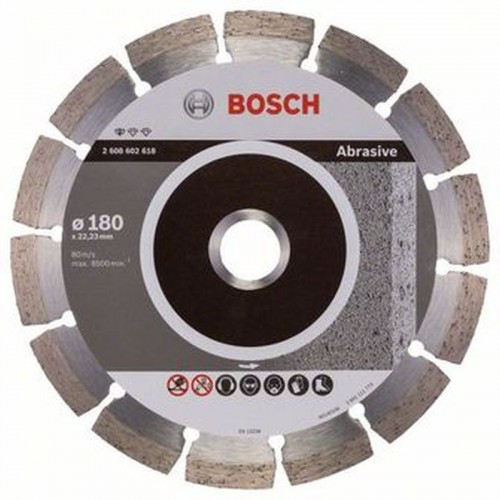 BOSCH Diamentowa tarcza tnąca Standard for Abrasive 180 x 22,23 x 2 x 10 mm 2608602618