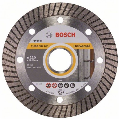 BOSCH Tarcza diamentowa Best for Universal Turbo 115 x 22,23 x 2,2 x 12 mm 2608602671