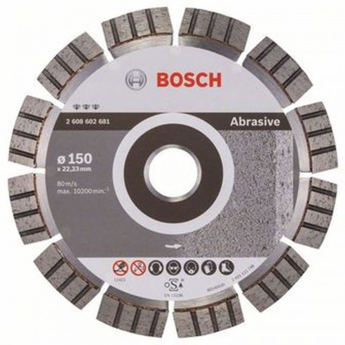 BOSCH Diamentowa tarcza tnąca Best for Abrasive 150 x 22,23 x 2,4 x 12 mm 2608602681