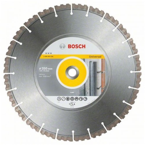 BOSCH Diamentowa tarcza tnąca Best for Universal 350 x 20/25,40 x 3,3 x 15 mm 2608603636