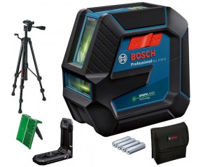 BOSCH GLL 2-15 G Professional Laser liniowy 4x 1,5 AA + BT 150, 0601063W01