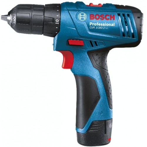 BOSCH GSR 1080-2-LI Professional Akumulatorowa wiertarka/wkrętarka 2x1,5Ah, 0.601.9E2.000