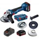 BOSCH GWS 18V-10 Akumulatorowa szlifierka kątowa, 2x5.0Ah, L-BOXX 06019J4004