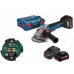 BOSCH GWS 18V-10 SC Akumulatorowa szlifierka kątowa, 2x 5,0Ah 06019G340D