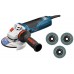 BOSCH GWS 19-125 CIE Szlifierka kątowa + 3 tarcze listkowe 060179P001