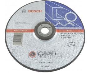 BOSCH Tarcza ścierna wygięta Expert for Metal A 30 T BF, 230 mm, 6,0 mm 2608600228