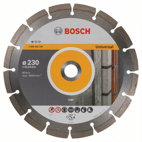 Bosch Diamentowa tarcza tnąca Standard for Universal 230 x 22,23 x 2,3 x 10 mm, 2608602195