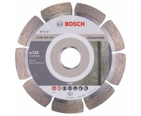 Bosch Diamentowa tarcza tnąca Standard for Concrete 125 x 22,23 x 1,6 x 10 mm 2608602197