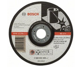 BOSCH Expert for Inox Tarcze ścierne, wygięte, 150x22,23x6mm 2608602489