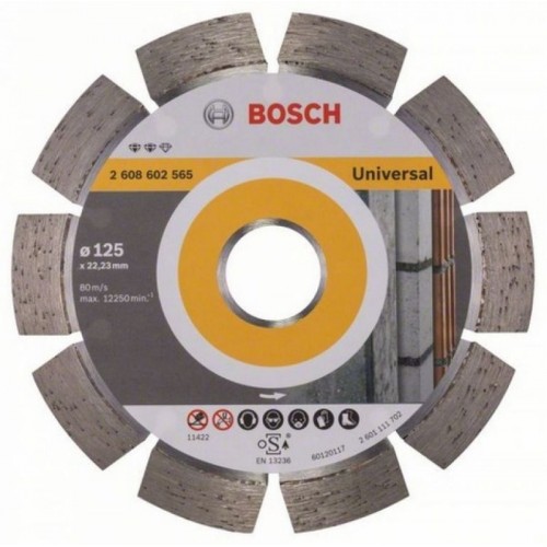 BOSCH Diamentowa tarcza tnąca Expert for Universal 125 x 22,23 x 2,2 x 12 mm 2608602565
