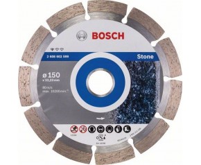 BOSCH Diamentowa tarcza tnąca Standard for Stone 150 x 22,23 x 2 x 10 mm 2608602599