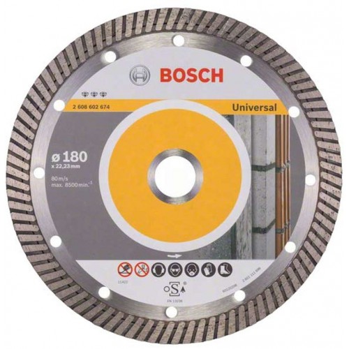 BOSCH Diamentowa tarcza tnąca Best for Universal Turbo 180 x 22,23 x 2,5 x 12 mm 260860267