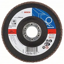 BOSCH Listkowa tarcza szlifierska X551, 125x22,23mm, 120, wygięta 2608607347