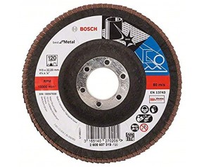 BOSCH Listkowa tarcza szlifierska X571, Best for Metal D 115 mm, K 120, wygięta 2608607319