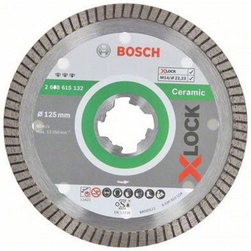 BOSCH X-LOCK Best for Ceramic extraclean Turbo Diamentowa tarcza tnąca 125 mm 2608615132