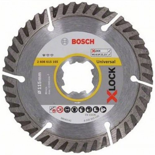 BOSCH X-LOCK Standard for Universal Diamentowa tarcza tnąca, 115x22,23x2,0mm 2608615165