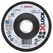 BOSCH Tarcza lamelkowa, X-LOCK 125 mm 80 2608619203