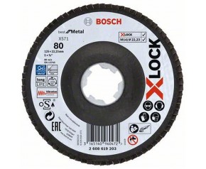 BOSCH Tarcza lamelkowa, X-LOCK 125 mm 80 2608619203