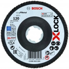 BOSCH X-LOCK Tarcza lamelkowa 125 mm 120 2608619204