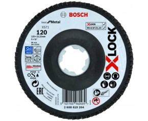 BOSCH X-LOCK Tarcza lamelkowa 125 mm 120 2608619204