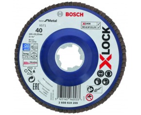 BOSCH X-LOCK Tarcza lamelkowa, 125 mm K 40 2608619209