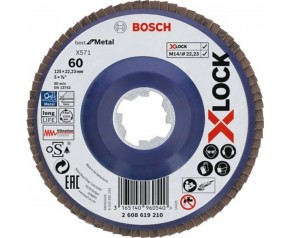 BOSCH X-LOCK Tarcza lamelkowa, 125 mm, 60 2608619210