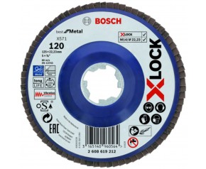 BOSCH X-LOCK Tarcza lamelkowa, 125 mm, 120 2608619212