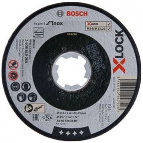 BOSCH X-LOCK Expert for Inox Tarcza tnąca prosta, 115 × 1,6 × 22,23 mm 2608619260