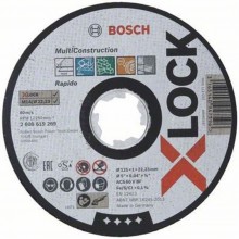 BOSCH X-LOCK Multi Material Tarcza tnąca, 125 × 1 × 22,23mm 2608619269