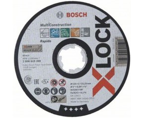 BOSCH X-LOCK Multi Material Tarcza tnąca, 115 × 1 × 22,23mm 2608619268