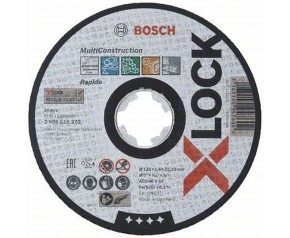 BOSCH X-LOCK Tarcza do cięcia, 125 × 1,6 × 22,23mm 2608619270