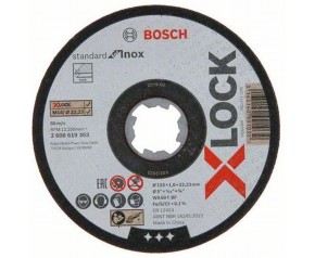 BOSCH X-LOCK Tarcza tnąca prosta 125 mm 1 szt. 2608619363