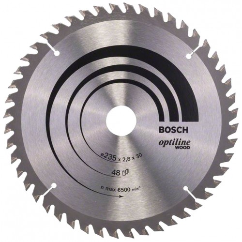 Bosch Tarcza pilarska Optiline Wood 235 x 30/25 x 2,8 mm, 48 2608640727