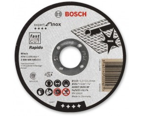 BOSCH Tarcza tnąca prosta Expert for Inox – Rapido 115x22x1,0mm 2608600545
