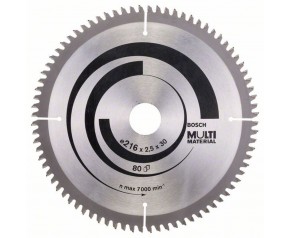 Bosch Tarcza pilarska Multi Material 216 x 30 x 2,5 mm, 80, 2608640447