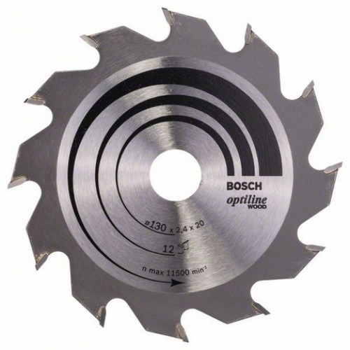 BOSCH Tarcza pilarska Optiline Wood 130x20x2,4/1,4 z12 2608641167